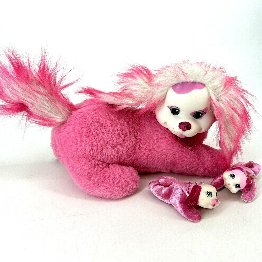 Pink Puppy Surprise 2017 With 2 Babies Puppies By Just Play Dog Plush‎ Animal